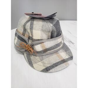 NEW Women's Stormy Kromer The Sidekick Fitted Cap Plaid 7 1/4 Hat Fall Winter
